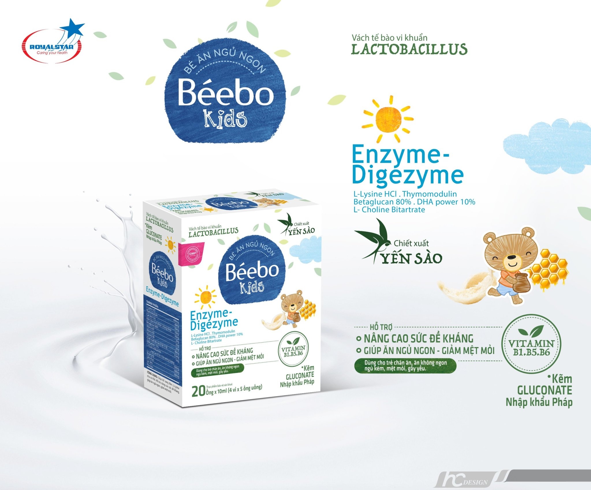 Siro Béebo Kids Sao Hoàng Gia – Hỗ trợ ăn ngủ ngon, tăng cường hệ tiêu hóa, nâng cao sức đề kháng