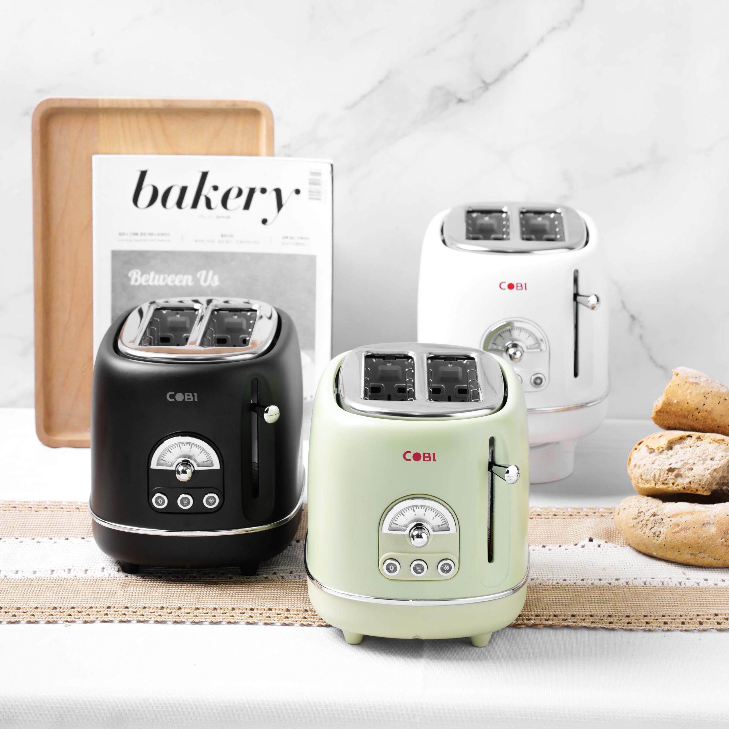 Máy nướng bánh mì Toaster 2 ngăn COBI màu trắng_CB-TO-0201-W_341709