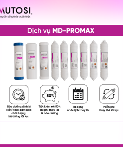 Trọn bộ 3 lõi lọc thô thường & 6 lõi chức năng MD-PROMAX
