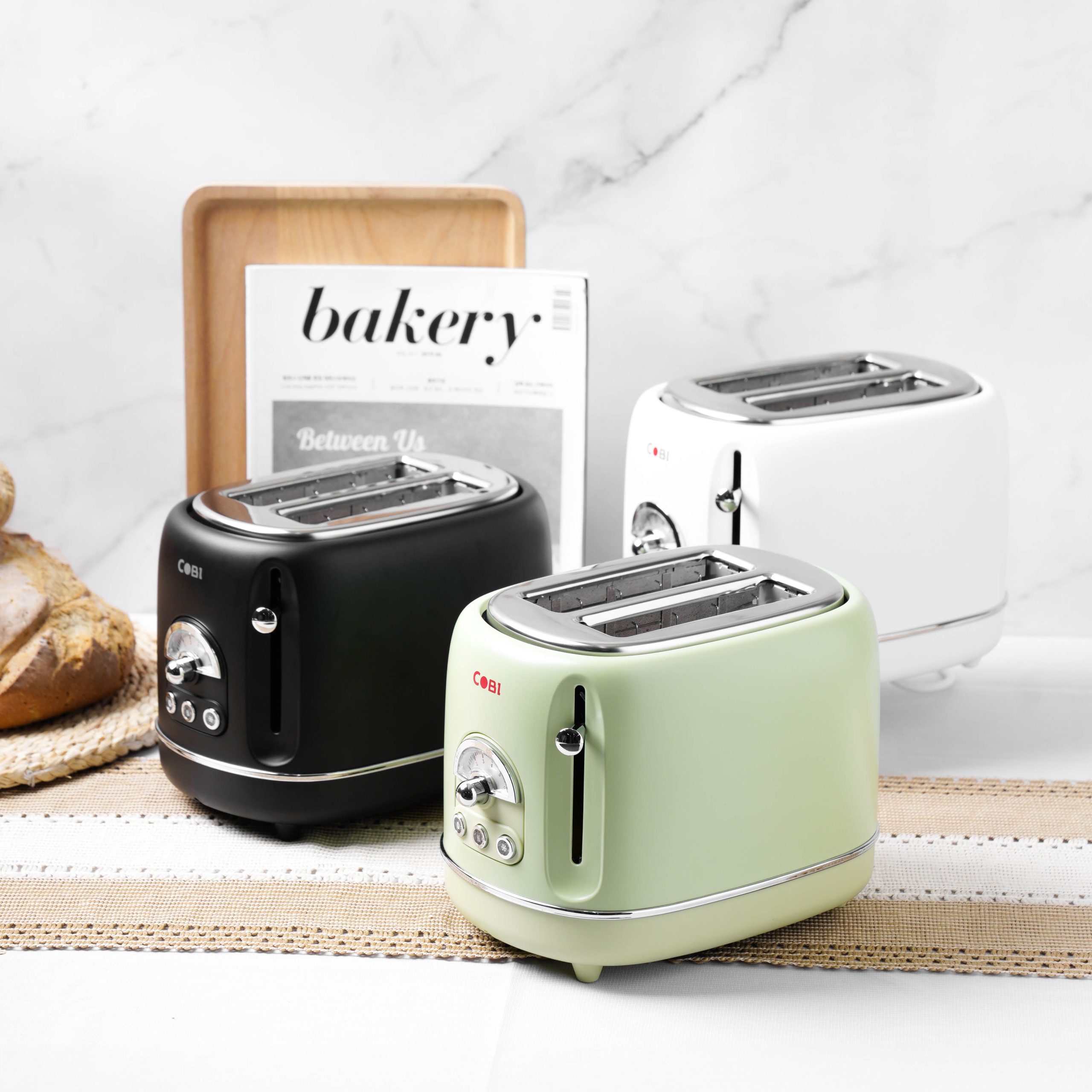Máy nướng bánh mì Toaster 2 ngăn COBI màu xanh_CB-TO-0201-G_341711