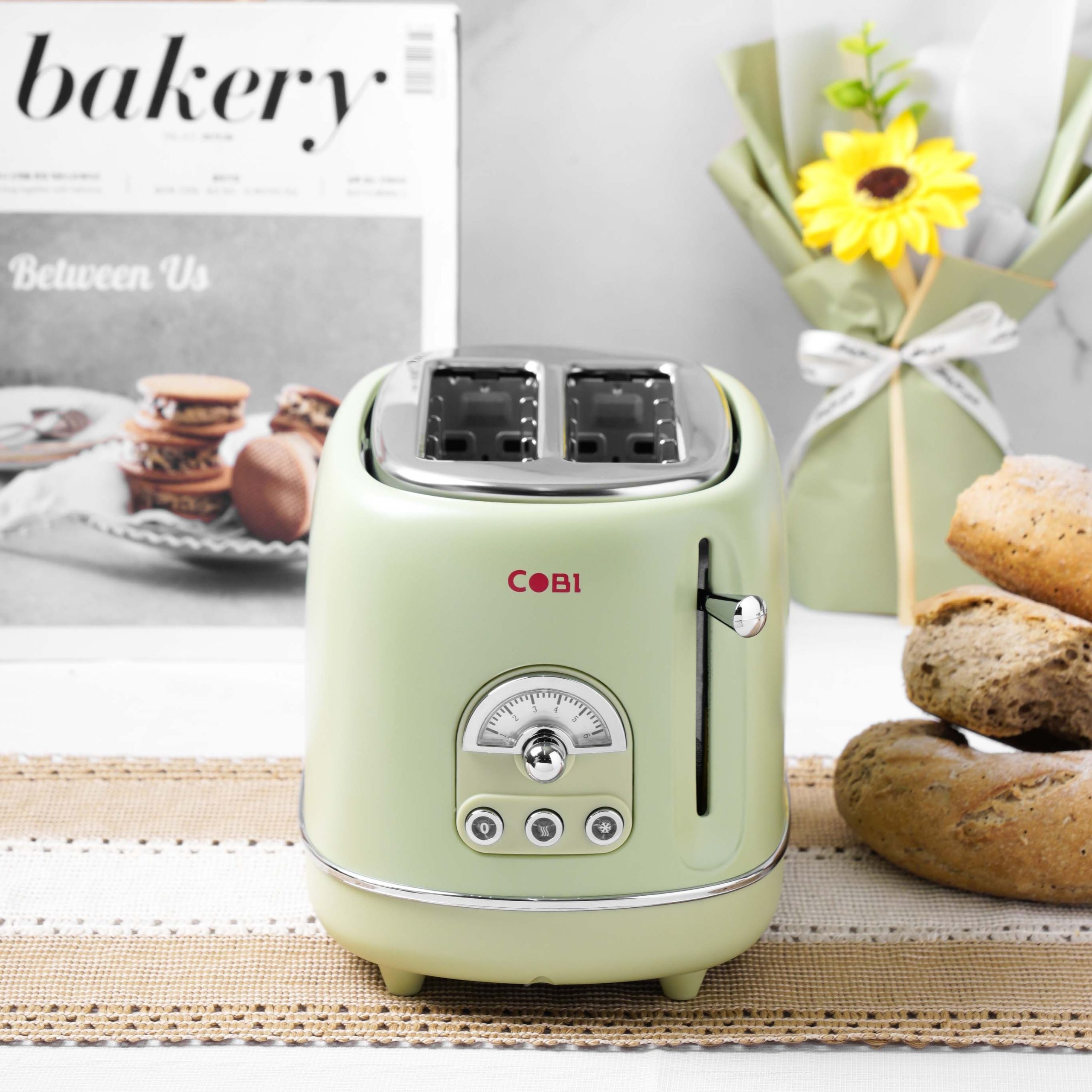 Máy nướng bánh mì Toaster 2 ngăn COBI màu xanh_CB-TO-0201-G_341711