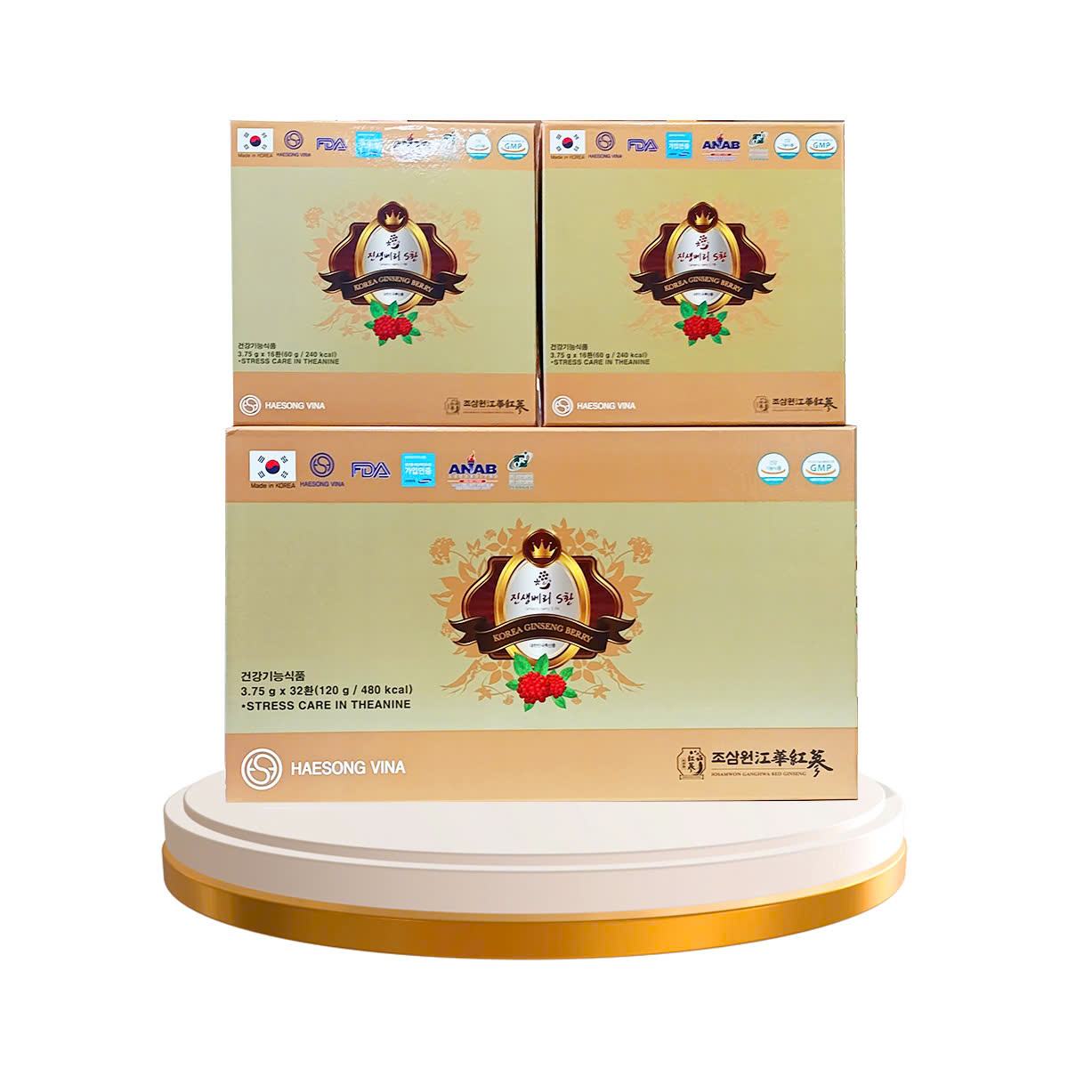 Thực Phẩm Bảo Vệ Sức Khỏe Ginseng Berry S Pill hộp lớn 32 viên