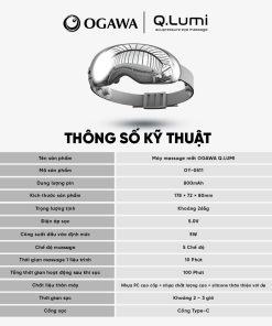 Máy massage mắt Q.lumi (OY-0511), hiệu Ogawa