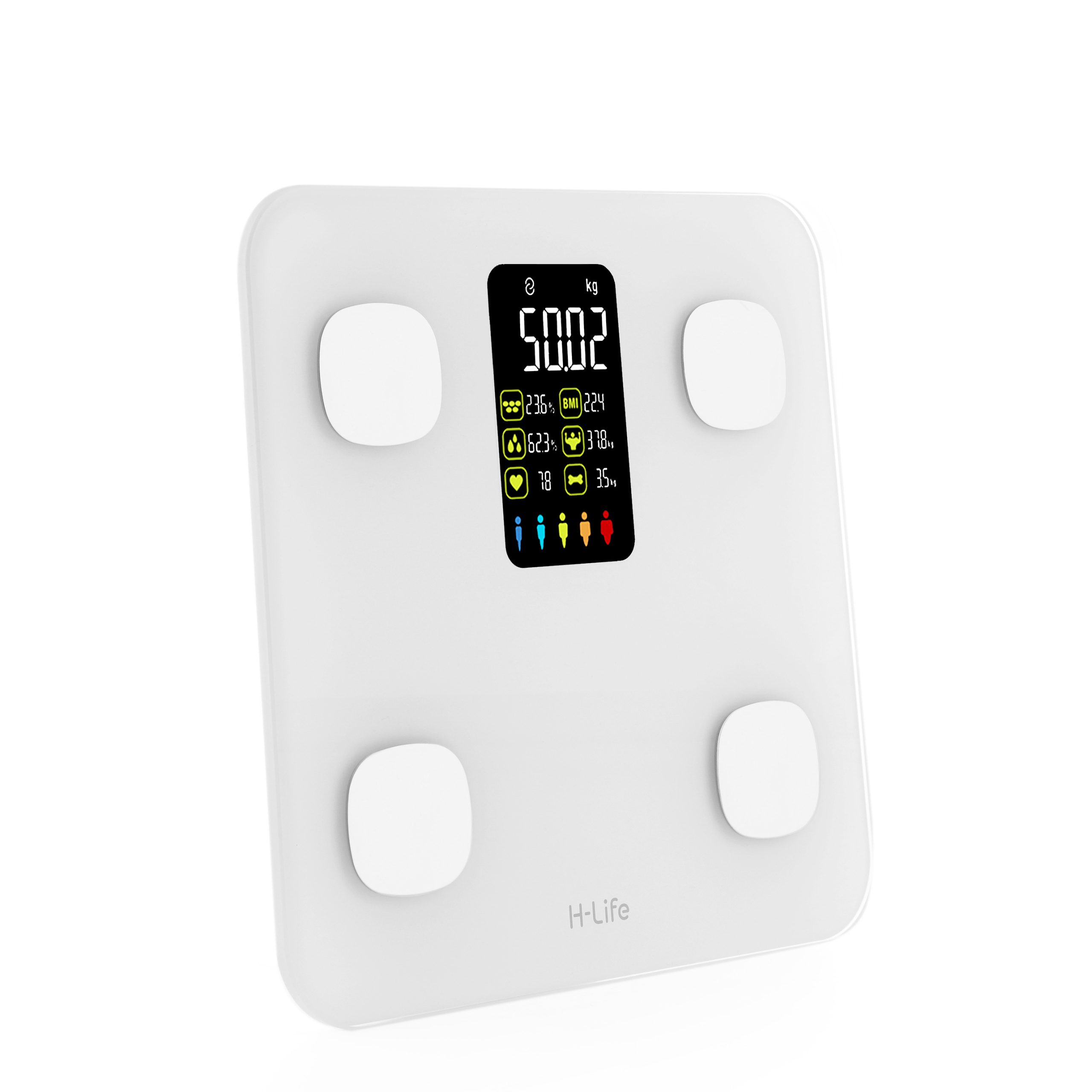 Cân điện tử thông minh màn hình VA – kết nối app theo dõi sức khỏe hàng ngày Màu đen_342162