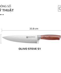 Dao thép carbon OLIVO Steve S1
