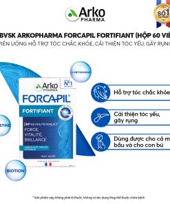 Viên uống ARKOPHARMA FORCAPIL FORTIFIANT bổ sung biotin, hỗ trợ tóc chắc khỏe (Hộp 60 viên)