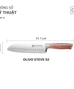 Dao thép carbon OLIVO Steve S2