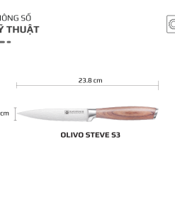 Dao thép carbon OLIVO Steve S3