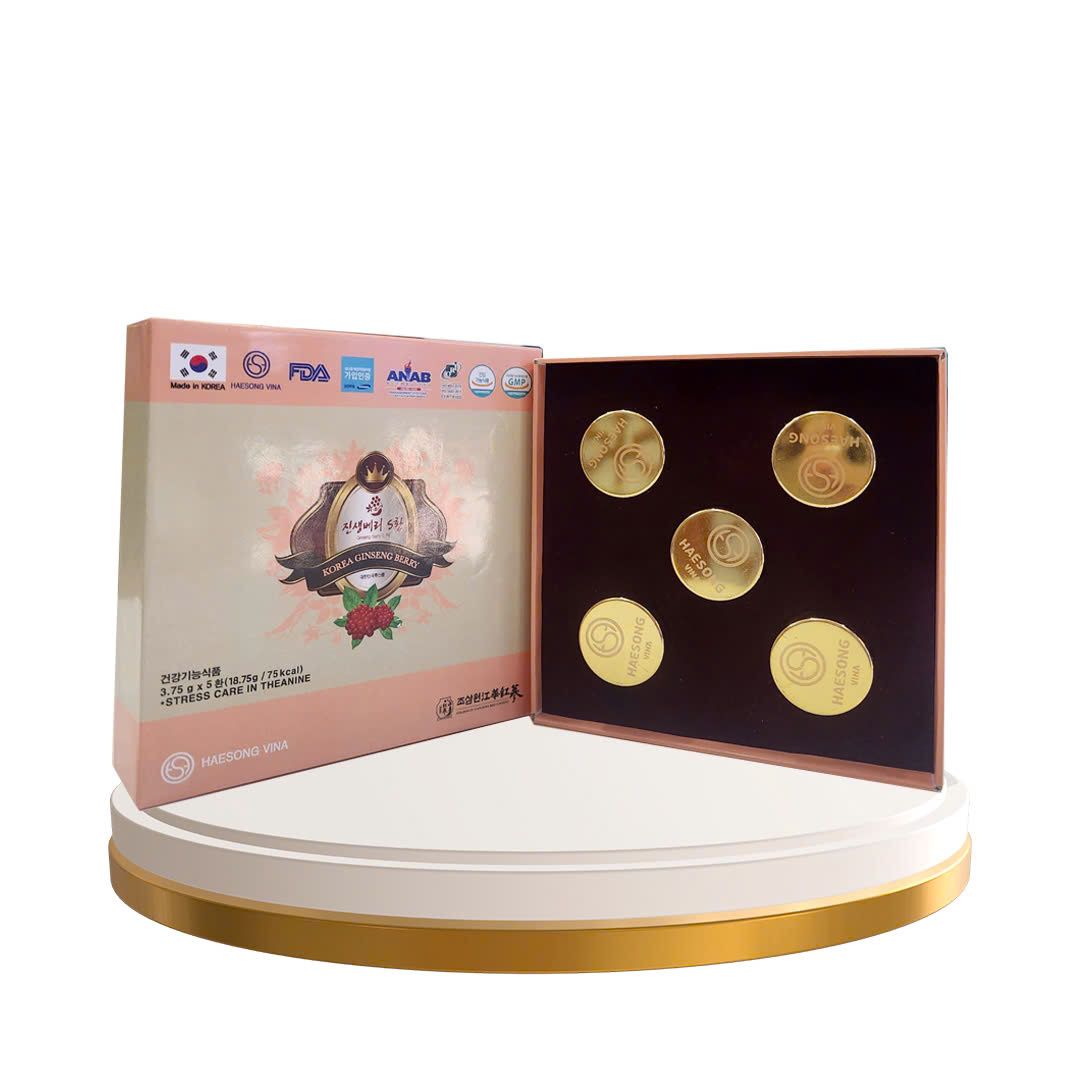 Thực Phẩm Bảo Vệ Sức Khỏe Ginseng Berry S Pill hộp nhỏ 5 viên