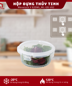 Hộp đựng thực phẩm thủy tinh Neoflam Wavelock V 635ML__364367