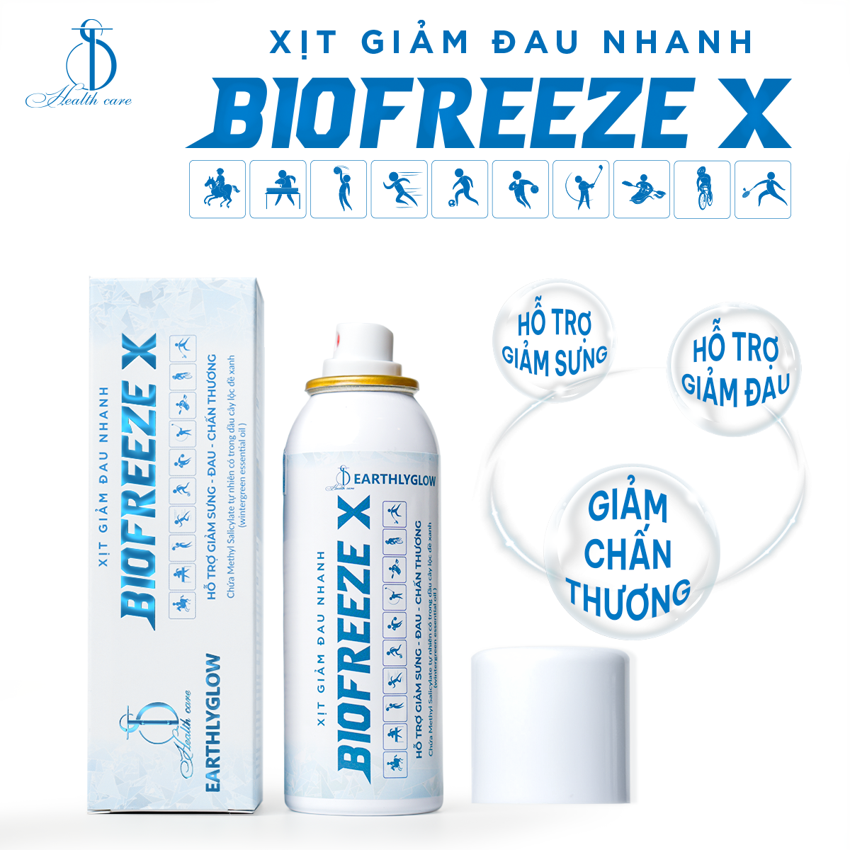 Xịt Giảm Đau Nhanh BIOFREEZE X – Chai 150ml