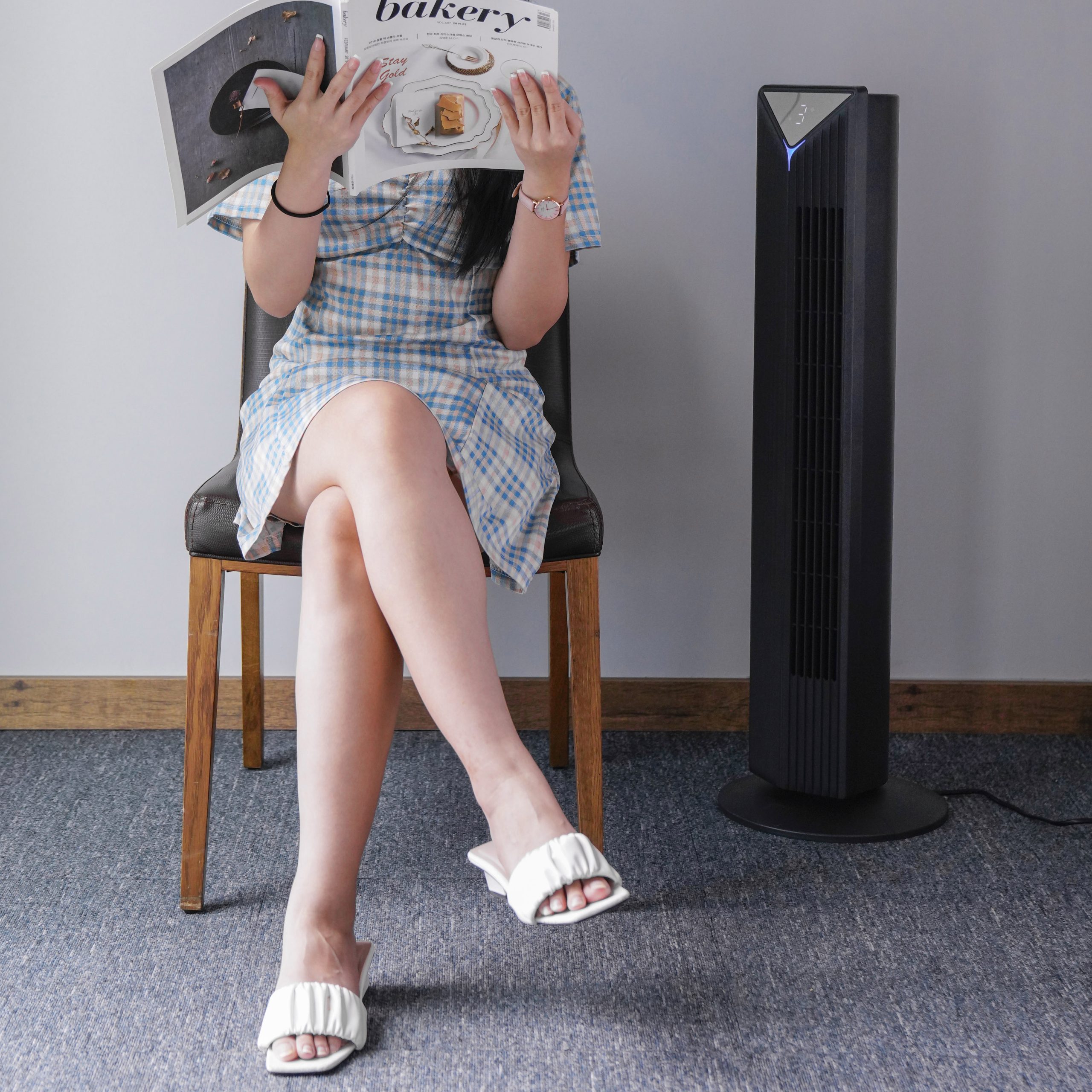 Quạt tháp Plasma 36″ COBI – Tiệt trùng không khí, xoay 3D, kèm remote điều khiển từ xa_341732