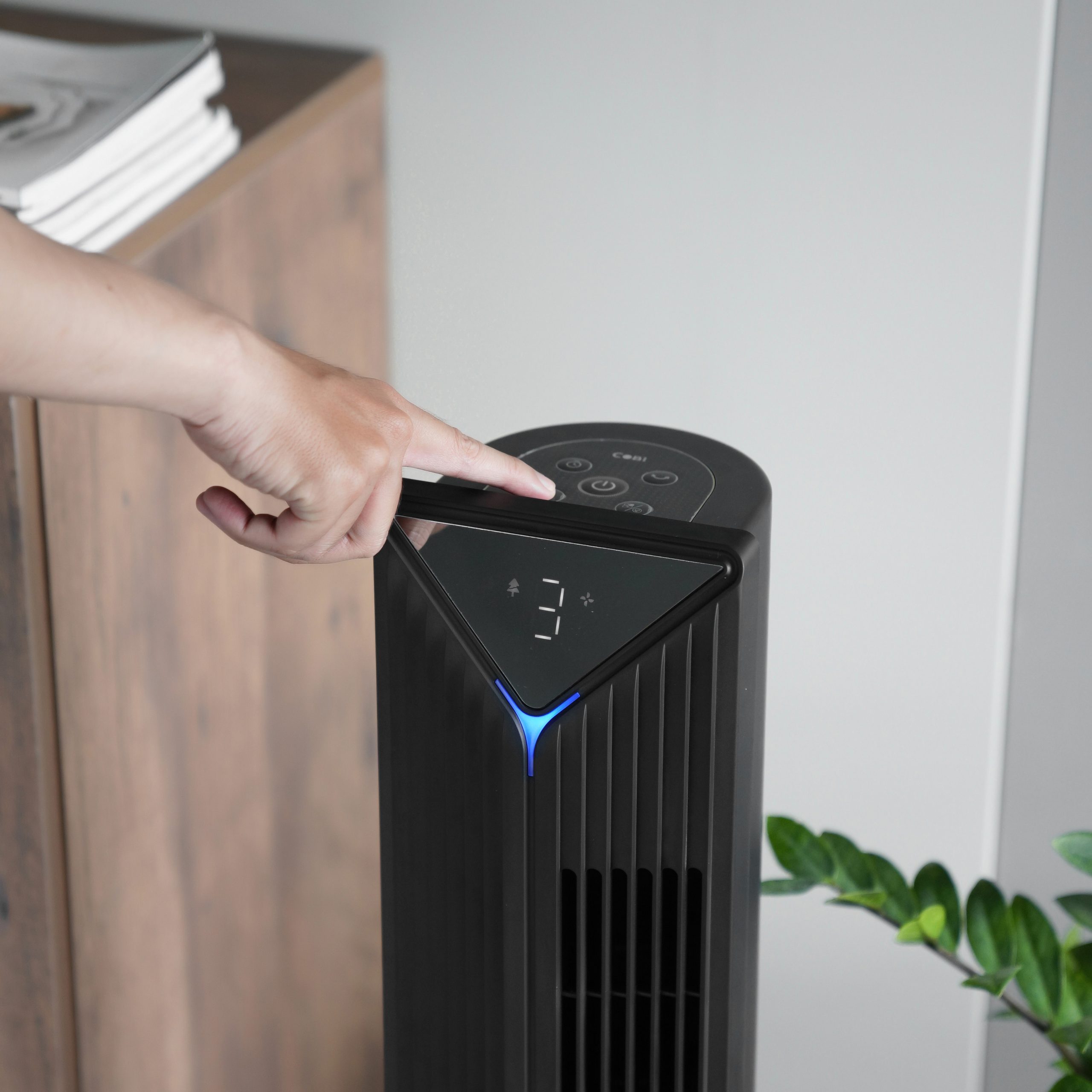 Quạt tháp Plasma 36″ COBI – Tiệt trùng không khí, xoay 3D, kèm remote điều khiển từ xa_341732