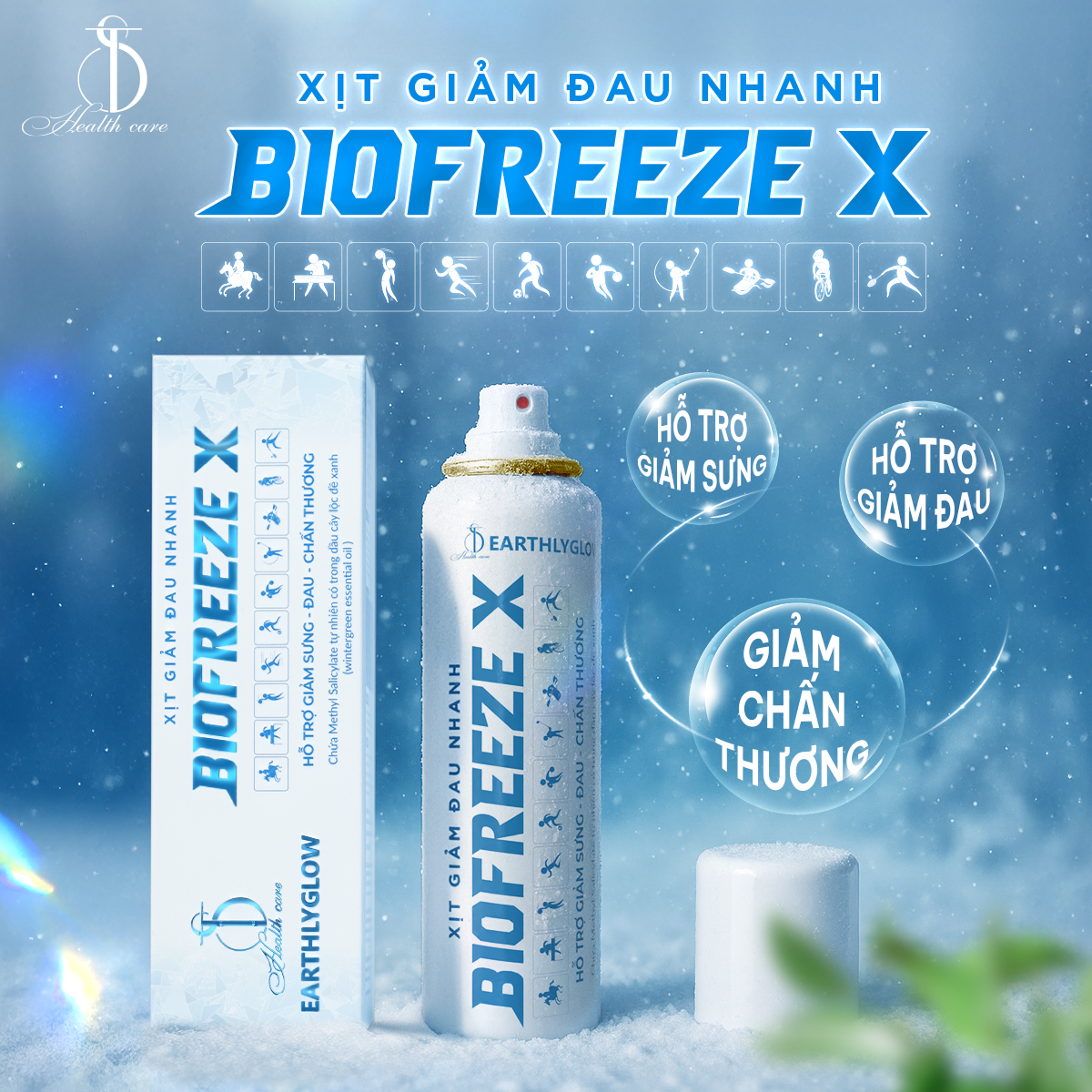 Xịt Giảm Đau Nhanh BIOFREEZE X – Chai 150ml
