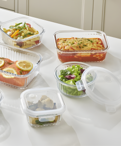 Hộp đựng thực phẩm thủy tinh Neoflam Wavelock V 370ML_364366