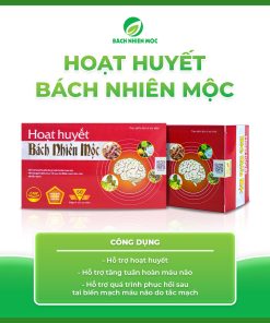 TPBVSK Hoạt Huyết Bách Nhiên Mộc hỗ trợ hoạt huyết, tăng tuần hoàn máu não ( Hộp 60 viên)
