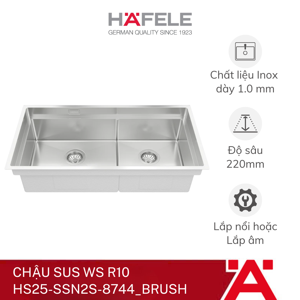 CHẬU SUS WS R10 HS25-SSN2S-8744_BRUSH