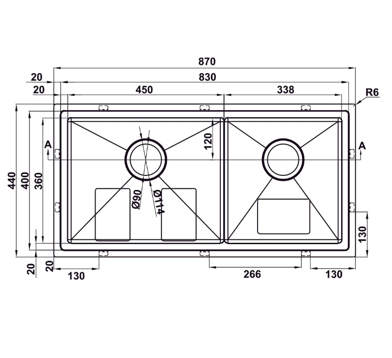 CHẬU SUS WS R10 HS25-SSN2S-8744_BRUSH