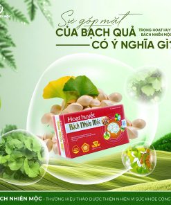 TPBVSK Hoạt Huyết Bách Nhiên Mộc hỗ trợ hoạt huyết, tăng tuần hoàn máu não ( Hộp 60 viên)