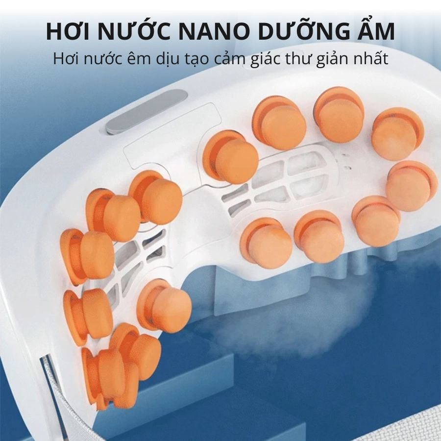 Máy massage mắt 16 đầu rung KACHI MK380 phun sương thư giãn