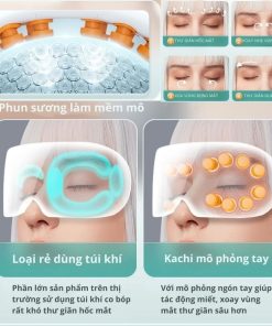 Máy massage mắt 16 đầu rung KACHI MK380 phun sương thư giãn