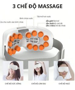 Máy massage mắt 16 đầu rung KACHI MK380 phun sương thư giãn