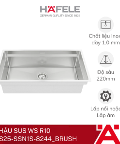 CHẬU SUS WS R10 HS25-SSN1S-8244_BRUSH