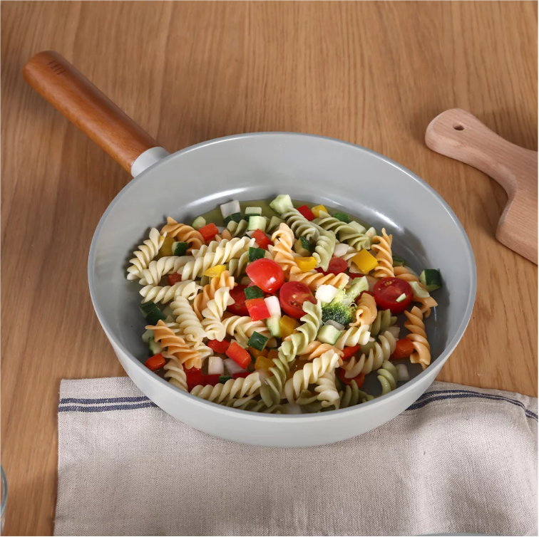 Chảo Hàn Quốc FIKA Reserve 28cm, đáy từ toàn bộ, màu xanh xám_365128