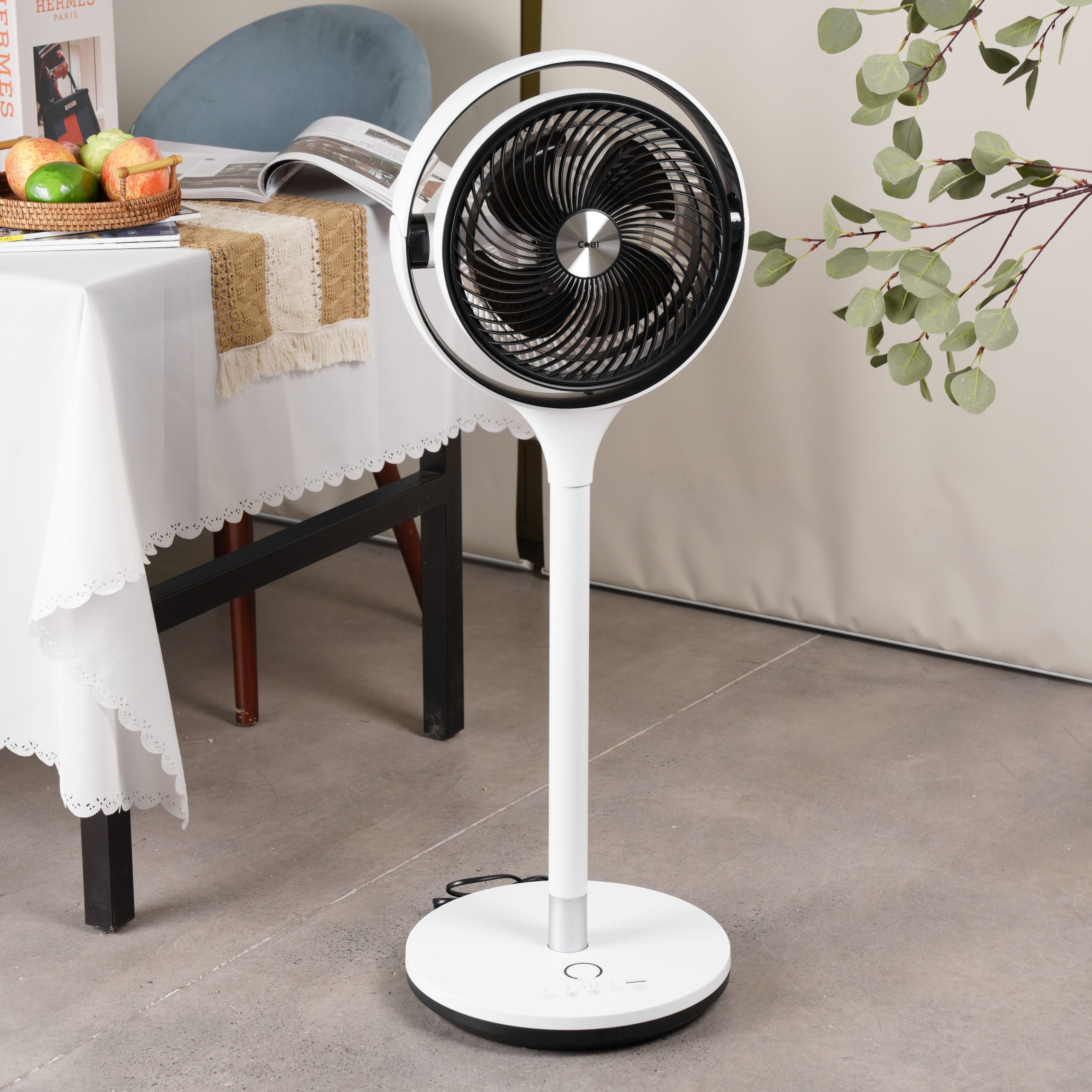 Quạt đứng tuần hoàn không khí 10″ COBI – Điều khiển từ xa, Điều chỉnh góc xoay linh hoạt_341730