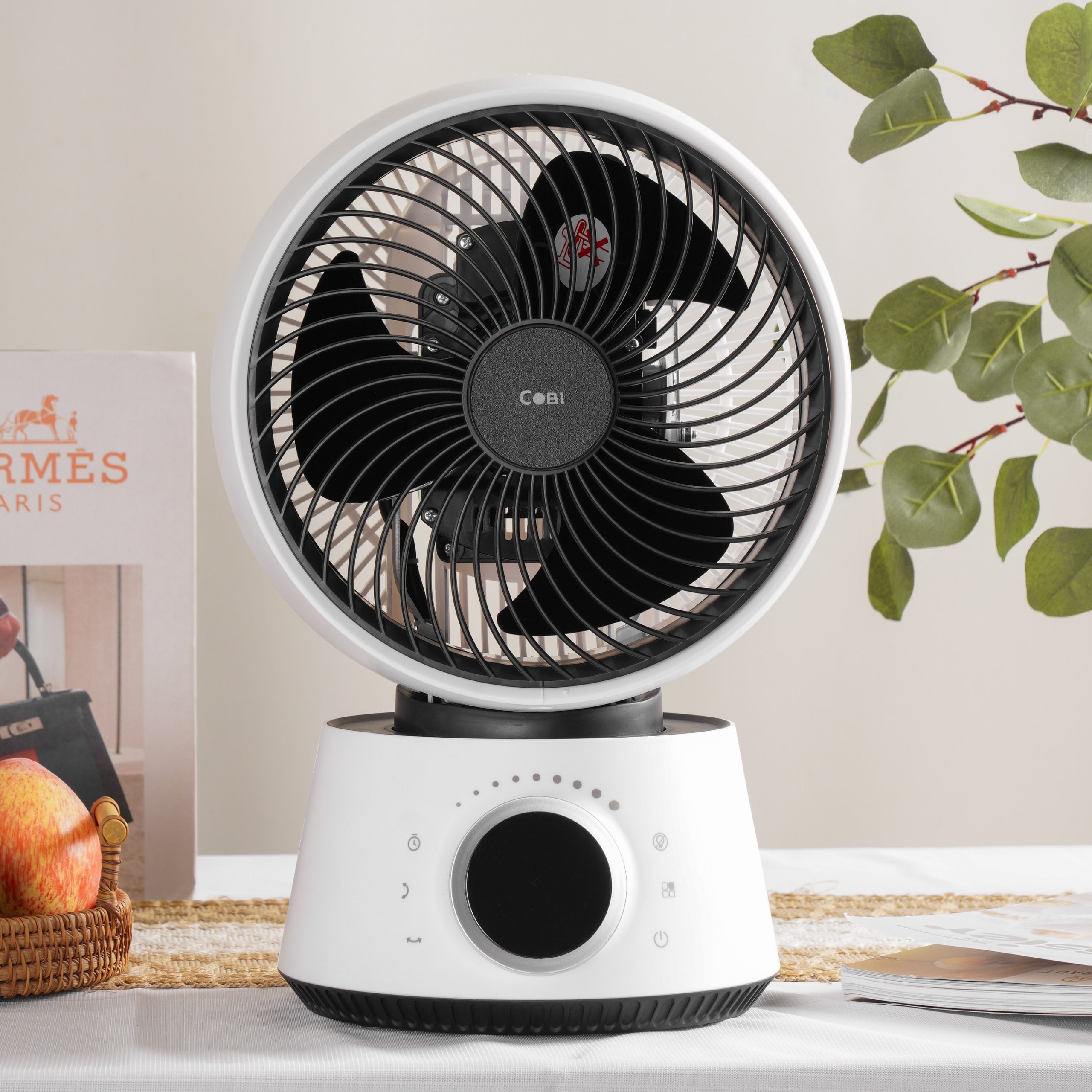 Quạt tuần hoàn không khí để bàn 8″ COBI – Điều khiển từ xa, Hẹn giờ, Xoay tự động 3D 360°_341729
