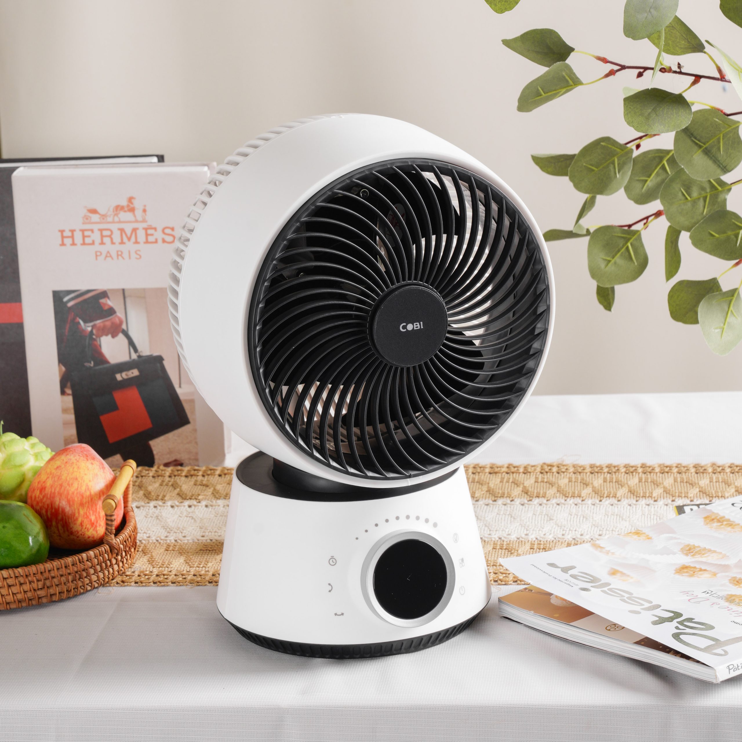 Quạt tuần hoàn không khí để bàn 8″ COBI – Điều khiển từ xa, Hẹn giờ, Xoay tự động 3D 360°_341729