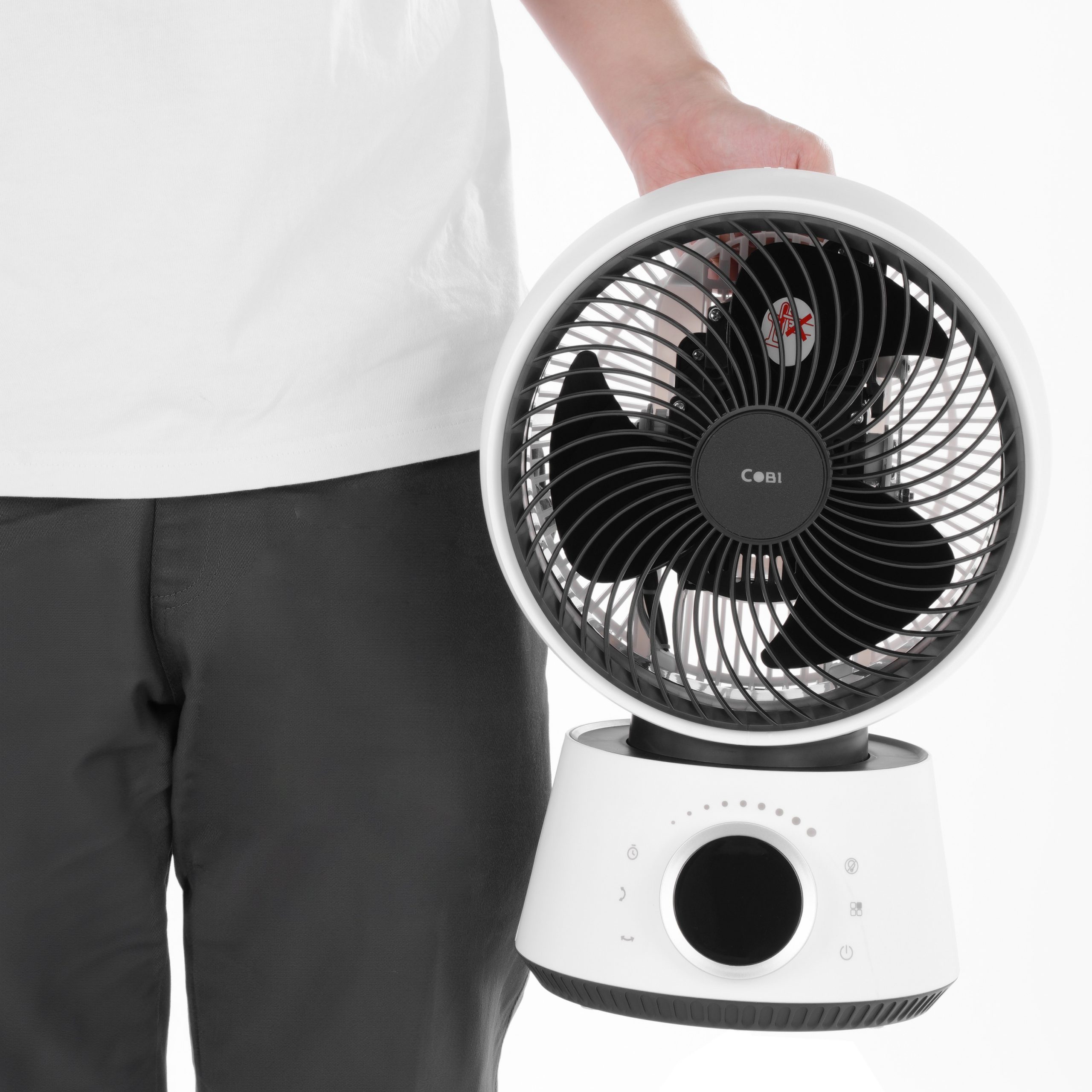 Quạt tuần hoàn không khí để bàn 8″ COBI – Điều khiển từ xa, Hẹn giờ, Xoay tự động 3D 360°_341729