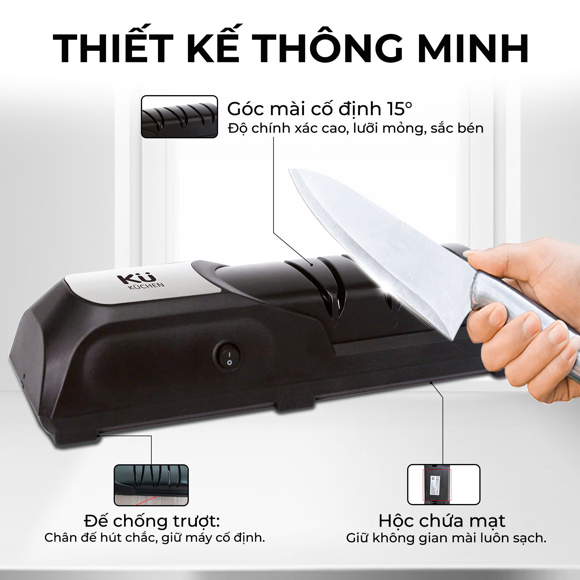Máy mài dao điện kim cương KU PPS5733