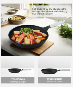 Chảo nhôm đúc nguyên khối CAREZ FPC883DI24SN kích cỡ 24cm