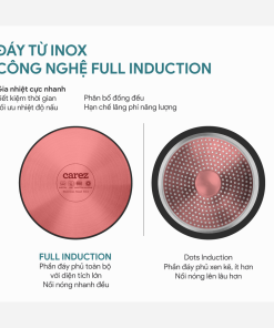 Chảo nhôm đúc nguyên khối CAREZ FPC883DI24SN kích cỡ 24cm