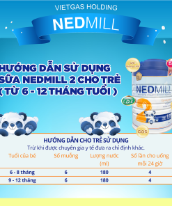 Sữa công thức Nedmill Stage 2 – Bổ sung dinh dưỡng cho Trẻ từ 6-12 tháng tuổi