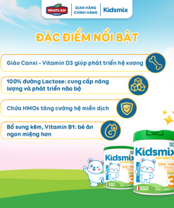 Sữa Bột Kidsmix Advanced Số 3 800gr Dành Cho Bé Từ 24 Tháng Tuổi