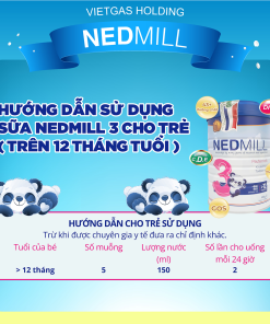 Sữa công thức Nedmill Stage 3 – Bổ sung dinh dưỡng cho Trẻ trên 12 tháng tuổi