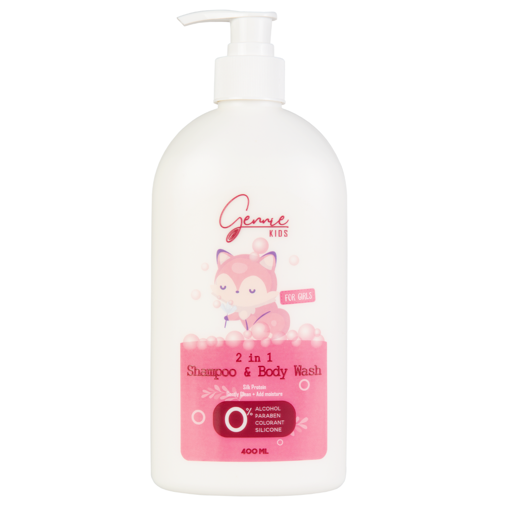 Tắm gội Gennie Baby 2in1 for Girl 400ml