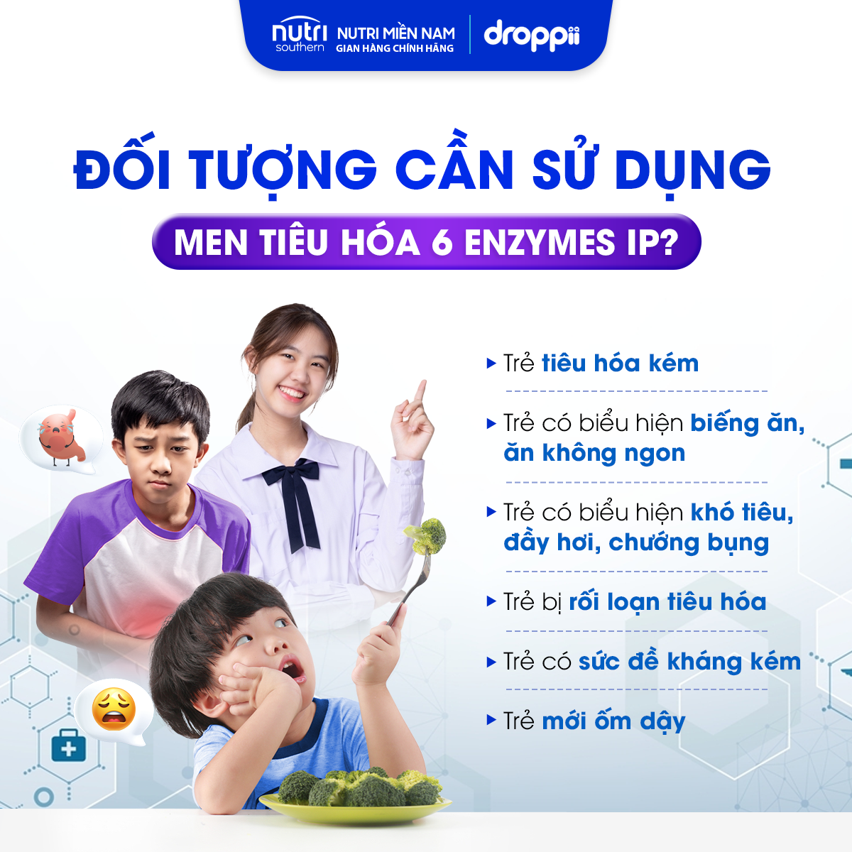 Thực phẩm bảo vệ sức khỏe 6 ENZYMES IP