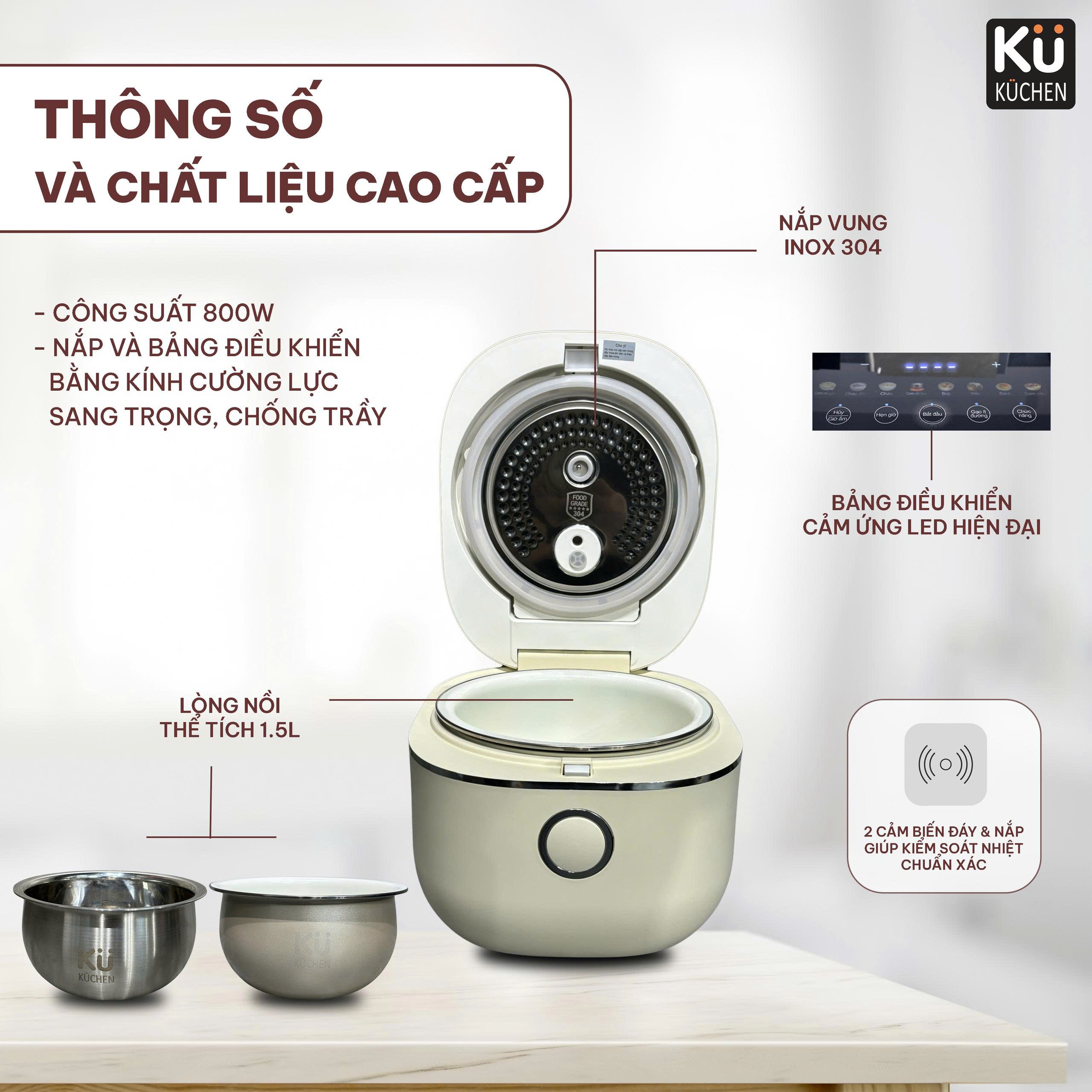 Nồi cơm điện Kuchen KU RCDP3003