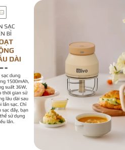 Máy Xay Thực Phẩm Đa Năng Sạc Pin OLIVO RFC270