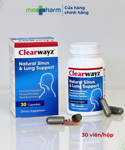 Viên uống hỗ trợ sức khỏe hô hấp Clearwayz (Hộp 30 viên)