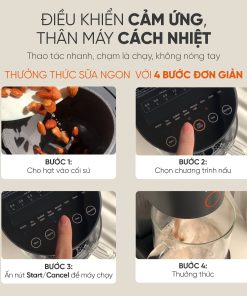 Máy làm sữa hạt đa năng tự động rửa Magic Eco AC-140