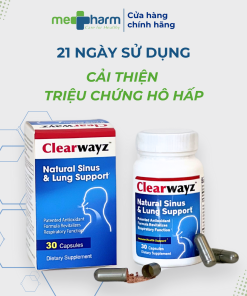 Viên uống hỗ trợ sức khỏe hô hấp Clearwayz (Hộp 30 viên)