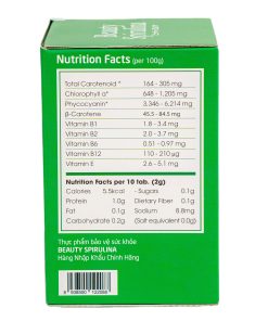 Tảo Beauty Spirulina Nhật Bản giúp đẹp da, tăng sức đề kháng 30gr