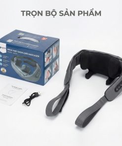 Máy massage cổ vay gáy 4D Kachi MK395 mô phỏng bàn tay người, không dây tiện lợi