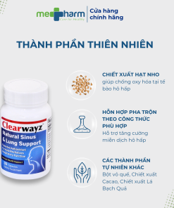 Viên uống hỗ trợ sức khỏe hô hấp Clearwayz (Hộp 30 viên)