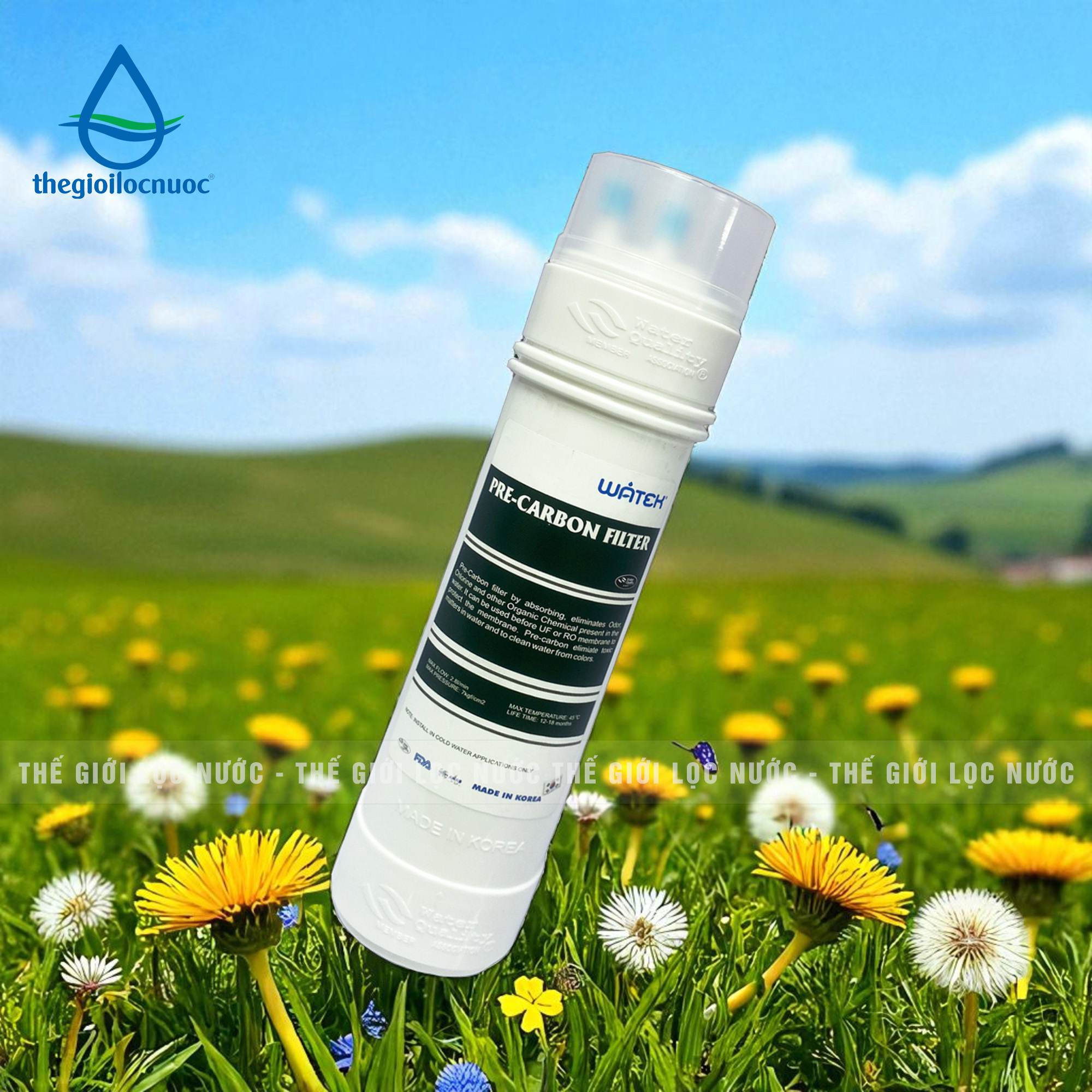 Lõi lọc Pre-Carbon đúc nguyên khối Hàn Quốc, model: FK-PRC11