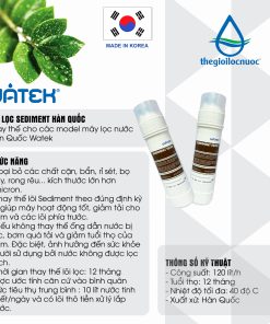 Lõi lọc Sendiment đúc nguyên khối Hàn Quốc, model: FK-PP11